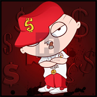 How to Draw Gangster Stewie