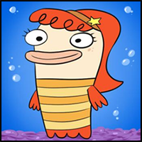 How to Draw Fish Hooks Cartoon Characters : Drawing Tutorials & Drawing &  How to Draw Fish Hooks Illustrations Drawing Lessons Step by Step  Techniques for Cartoons & Illustrations