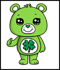 How to Draw Good Luck Care Bear