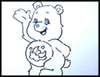 How to Draw Care Bear | Drawing Step by Step