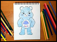 How to Draw Grumpy Bear from "Care Bears: Unlock the Magic"