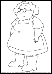 How to Draw Muriel Bagge from Courage the Cowardly Dog