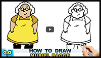 How to Draw Muriel Bagge | Courage the Cowardly Dog