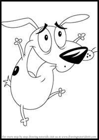 How to Draw Courage from Courage the Cowardly Dog