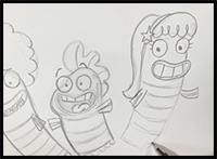 Draw Fish Hooks | Easy Drawing