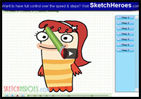 How to Draw Bea (Fish Hooks) - Drawing Tutorial Video