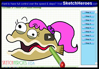 How to Draw Clamantha (Fish Hooks)