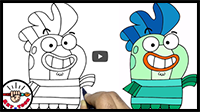 How to Draw Milo from Fish Hooks