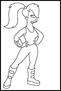 How to Draw Futurama Characters Drawing Cartoons Lessons & Tutorials