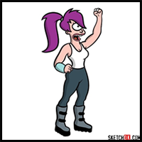 How to draw Leela from Futurama