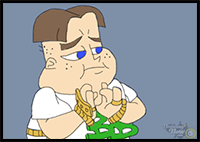 How to Draw Bling-Bling Boy from Johnny Test