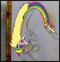 How to Draw LADY RAINICORN from Adventure Time