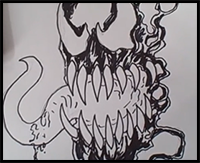 Draw the Comic Book Character, Venom