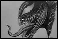 How to Draw VENOM (Venom 2018) - Step by Step