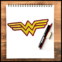 How to Draw Wonder Woman's Logo