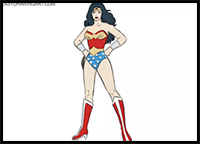 How to Draw Wonder Woman