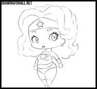 How to Draw Chibi Wonder Woman