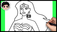 How to Draw Wonder Woman - Easy Step by Step Tutorial