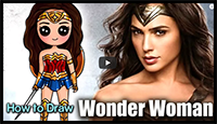 How to Draw Wonder Woman | Gal Gadot