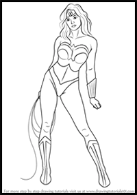 How to Draw Wonder Woman