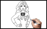 How to Draw Wonder Woman