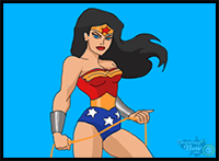 How to Draw Wonder Woman from Justice League