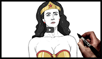 How to Draw Wonder Woman (Lynda Carter)