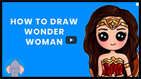 How to Draw Wonder Woman | EasyDrawingsForKids