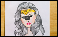 How to Draw Wonder Woman Easy Step by Step