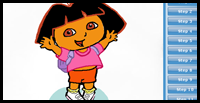 How to Draw Dora the Explorer