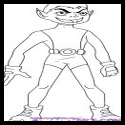 how to draw beast boy from teen titans go