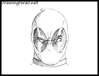 How to Draw Deadpool Head