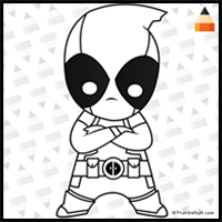 How to Draw Deadpool | Chibi Deadpool | Marvel Comics