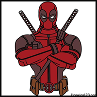 Deadpool Drawing