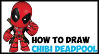 Learn How to Draw Chibi Deadpool Simple Steps Drawing Lesson