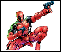 How to Draw Deadpool from The X-men Series