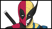 How to Draw Deadpool & Wolverine | Step by Step | Deadpool 3