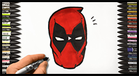 How to Draw Deadpool | Step by Step Drawing Tutorial