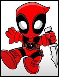 How to Draw Deadpool | Tutorial Easy