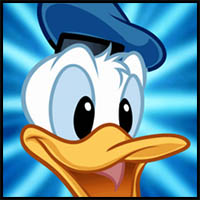 how to draw donald duck easy