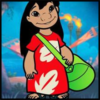 How to Draw Lilo from Lilo and Stitch
