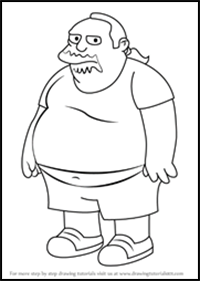 How to Draw Comic Book Guy from The Simpsons