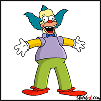 How to Draw Krusty the Clown