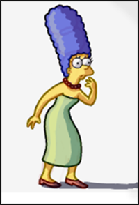 How to Draw Marge Simpson from The Simpsons