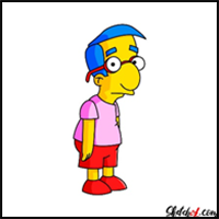 How to Draw Milhouse Van Houten