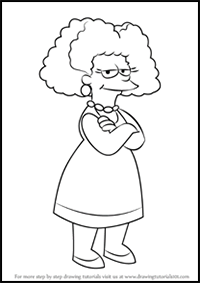 How to Draw Selma Bouvier from The Simpsons