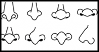 How to Draw Cartoon Noses with Step by Step Drawing Lessons and ...