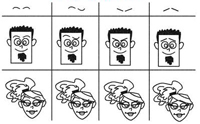 Cartoon Face Expressions - Eyebrows