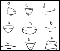 How To Draw Anime Mouths  Easy drawing tutorial  YouTube
