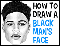 how to draw a human face steps